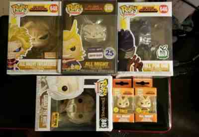 Funko Pop! My Hero Academia Lot of 6 : All Might, with Gandalf Hot Topic Ex.