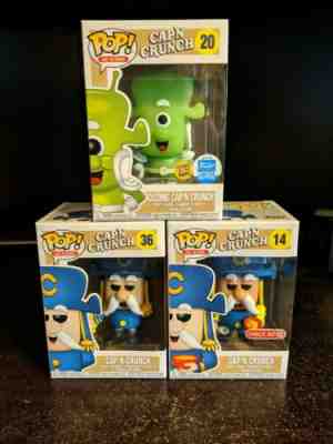 FUNKO POP AD ICONS CAP'N CAPN CRUNCH COZMIC 14 20 36 GITD TARGET SHOP EXCLUSIVE