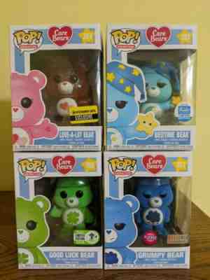 Funko Pop #357, #355 ,#354, #353 Care Bears Bedtime , Good Luck , Cheer, Grumpy 