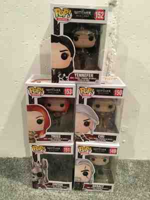 Funko Pop! Witcher Collection of 5, Yennefer, Geralt, Triss, Ciri, Eredin