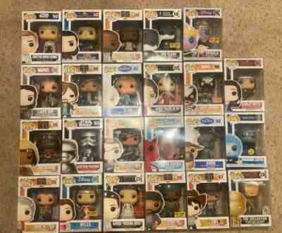 Funko POP - Lot Of 23   Exclusive Vaulted Disney Parks Diamond Hot Topic & More!