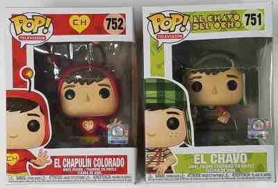 ON HAND Funko POP El Chavo #751 & El Chapulin Colorado #752 Del Ocho Figures