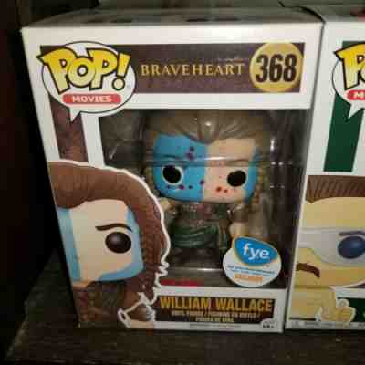 Funko Pop Braveheart WILLIAM WALLACE(Bloody) #368 FYE Exclusive W Soft Protector