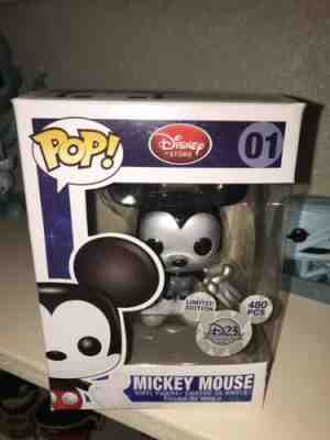 Funko Pop! Rare Disney Metallic Mickey Mouse #01 (2011) D23 Exclusive LE 480 pcs