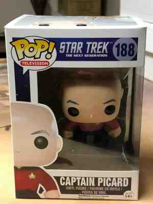 Funko Pop Television Star Trek TNG Captain Picard #188 (Vaulted and Retired)