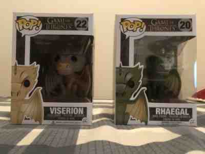 Funko Pop! Game Of Thrones Rhaegal #20 And Viserion #22