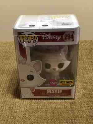 Disney Aristocats Flocked Hot Topic Exclusive Marie 294 Funko Pop w/ Protector