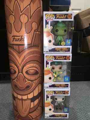 SDCC Funko Fridays Box Of Fun Tiki, Toxic Rick, Rick, And The Merman