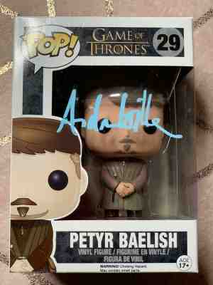 AIDAN GILLEN SIGNED FUNKO POP! *PETYR BAELISH, GAME OF THRONES* #29