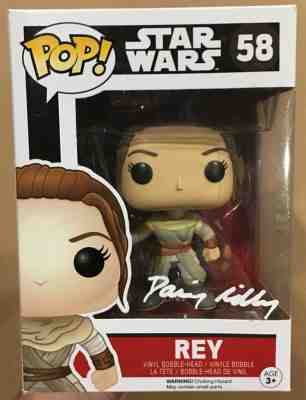 Daisy Ridley Signed Autographed Star Wars Rey Funko Pop COA.