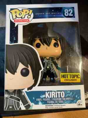 Funko Pop! Sword Art Online Kirito #82 Hot Topic Exclusive Blue Swords