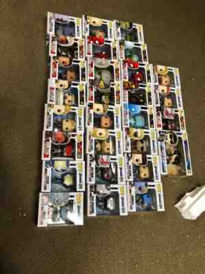 Funko Pop Lot Of 28 Marvel Spiderman Endgame Ant-man And The Wasp Captain Marvel