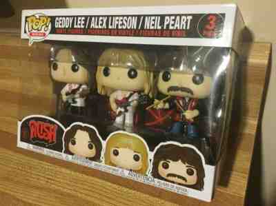 Funko Pop Rocks Rush Geddy Lee / Alex Lifeson / Neil Peart 3 Pack