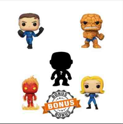 [Preorder] Fantastic Four Funko Pop Bundle With Bonus EE Exclusive Pop Free!