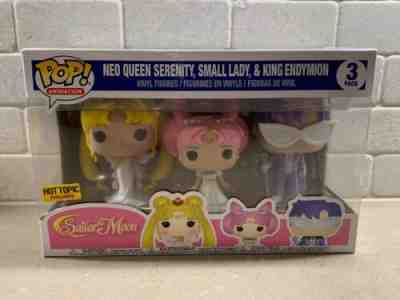 FUNKO POP SAILOR MOON NEO QUEEN SERENITY SMALL LADY KING ENDYMION HOT TOPIC EXC