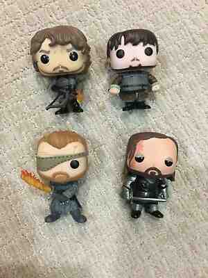 Funko Pop Game of Thrones Sam, Hound, Beric & Theon - Loose