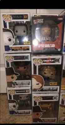 funko pop lot michael myers jason freddy walking dead leatherface chucky saw