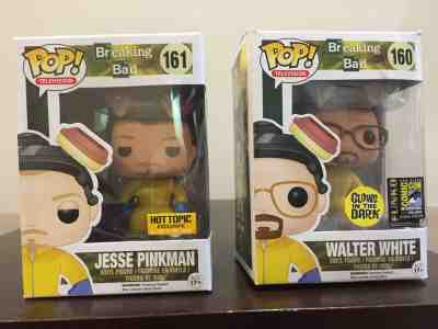 Funko Pop Breaking Bad Walter White & Jesse Pinkman Exclusive Glow in the dark