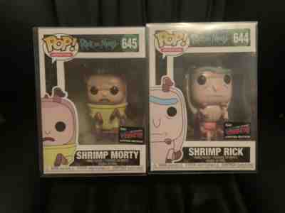 Funko Pop Animation Shrimp Rick And Morty Nycc Exclusive Sticker New 644 645