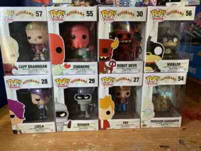 Funko POP Futurama LOT: All Non-exclusives, Fry Leela Bender Zoidberg Professor