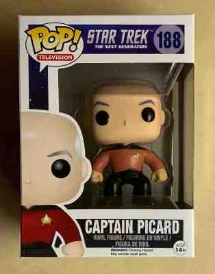  Funko POP Retired/Vaulted Captain Jean-Luc Picard Star Trek Vinyl Figure #188