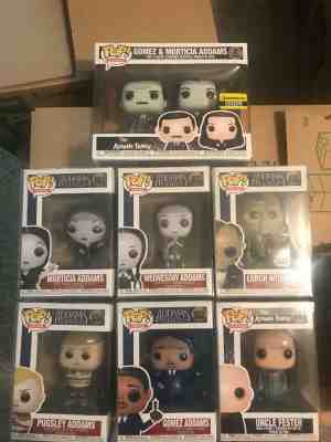 addams family funko pop lot of 7