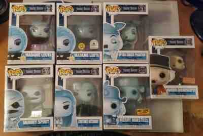 Funko Pop! The Haunted Mansion Lot of 7 Figures Includes Exclusives