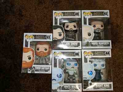 GAME OF THRONES FUNKO POP! - Jon Snow, Tormund, Davos, Night King & White Walker