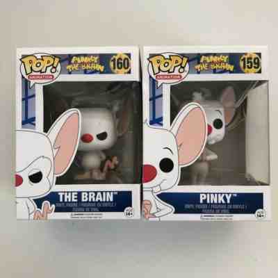 Funko Pop Animaniacs  The Brain #160  Pinky #159  