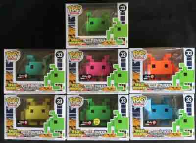 Funko Pop Space Invader #33 Full Set of 7 Fast Shipping!