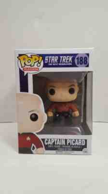 Funko Pop! Vinyl Star Trek The Next Generation Captain Picard #188 Box Has Wear