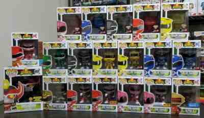 Funko Pop! Power Rangers Set Of 19 Regular Morphing & Metallic GITD Megazord 