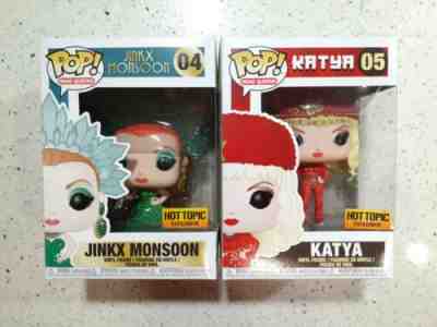 Funko POP Drag Queens Katya Jinkx Monsoon 04 05 Hot Topic Exclusives New NRFB