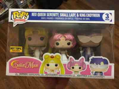 FUNKO POP SAILOR MOON NEO QUEEN SERENITY SMALL LADY KING ENDYMION HOT TOPIC