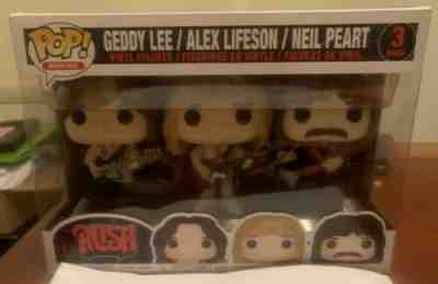 Funko Pop Rocks Rush Geddy Lee / Alex Lifeson / Neil Peart 3 Pack IN HAND