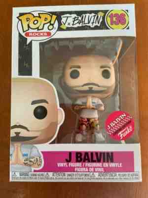 FUNKO POP ROCKS J BALVIN 136 CHASE GREEN HAIR LIMITED EDITION