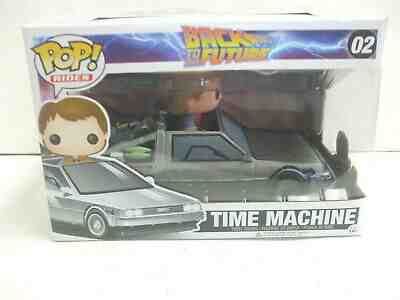 Funko POP Rides #02 Back to the Future Delorean Time Machine with Marty McFly