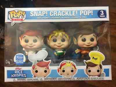 FUNKO POP AD ICONS Snap Crackle Pop Rice Krispies SHOP EXCLUSIVE NEW IN BOX 3 PK