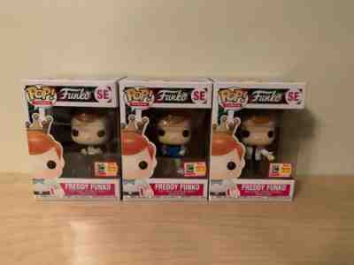 Lot Of 3 Grease Danny Zuko Freddy Funko Funko Pops w/ Protectors Limited Edition