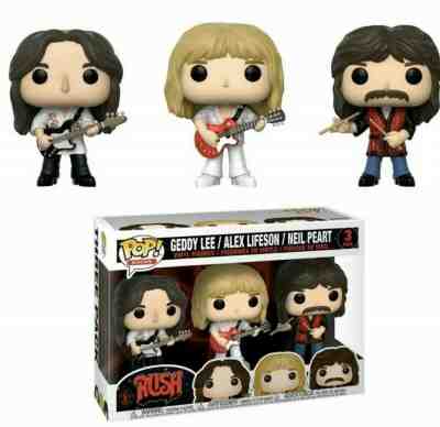 Funko Pop Rocks Rush Geddy Lee / Alex Lifeson / Neil Peart 3 Pack