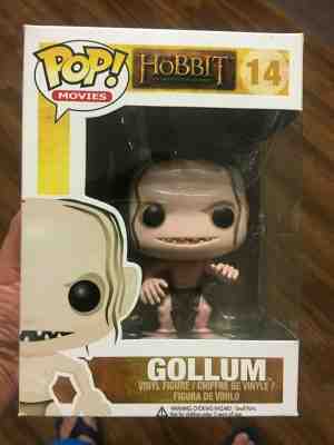 Funko Pop! Movies Hobbit Gollum #14 Vaulted Retired Vinyl Figure WITH PROTECTOR!