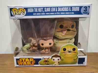 Funko Pop! Star Wars: Jabba the Hutt, Slave Leia & Salacious B. Crumb (3 pack)