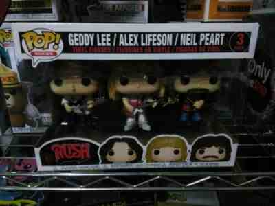 Funko Pop Rocks Rush Geddy Lee / Alex Lifeson / Neil Peart 3 Pack 