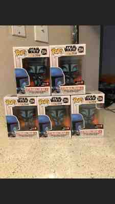 Funko Pop! Star Wars #354 Death Watch Mandalorian Two Stripes Gamestop 