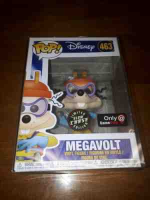 FUNKO POP DISNEY MEGAVOLT 463 GLOW GITD CHASE GAMESTOP EXCLUSIVE max angela