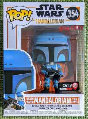 Funko Pop Star Wars Death Watch Mandalorian (Two Stripes) - GameStop Exclusive!