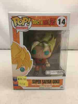 Funko POP Super Saiyan Goku Dragon Ball Z Metallic LootCrate Exclusive Figure