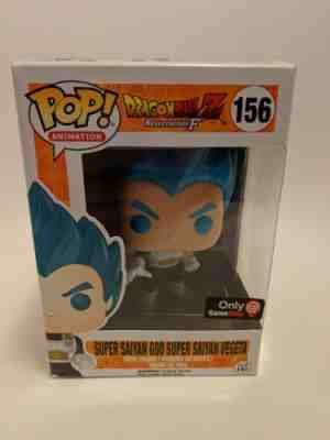 Gamestop Excl. Dragonball Z Resurrection F Funko Pop - Vegeta #156 (Metallic)