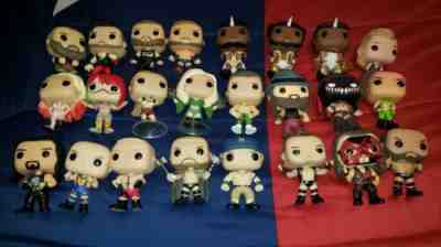 Wwe Funko POP: lot of 24. Rollins,Reigns, Rousey cena Triple H,Lesnar, Cody AEW