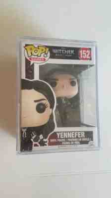 FUNKO POP! THE WITCHER WILD HUNT YENNEFER #152 WITH POP STACKS PROTECTOR RARE!